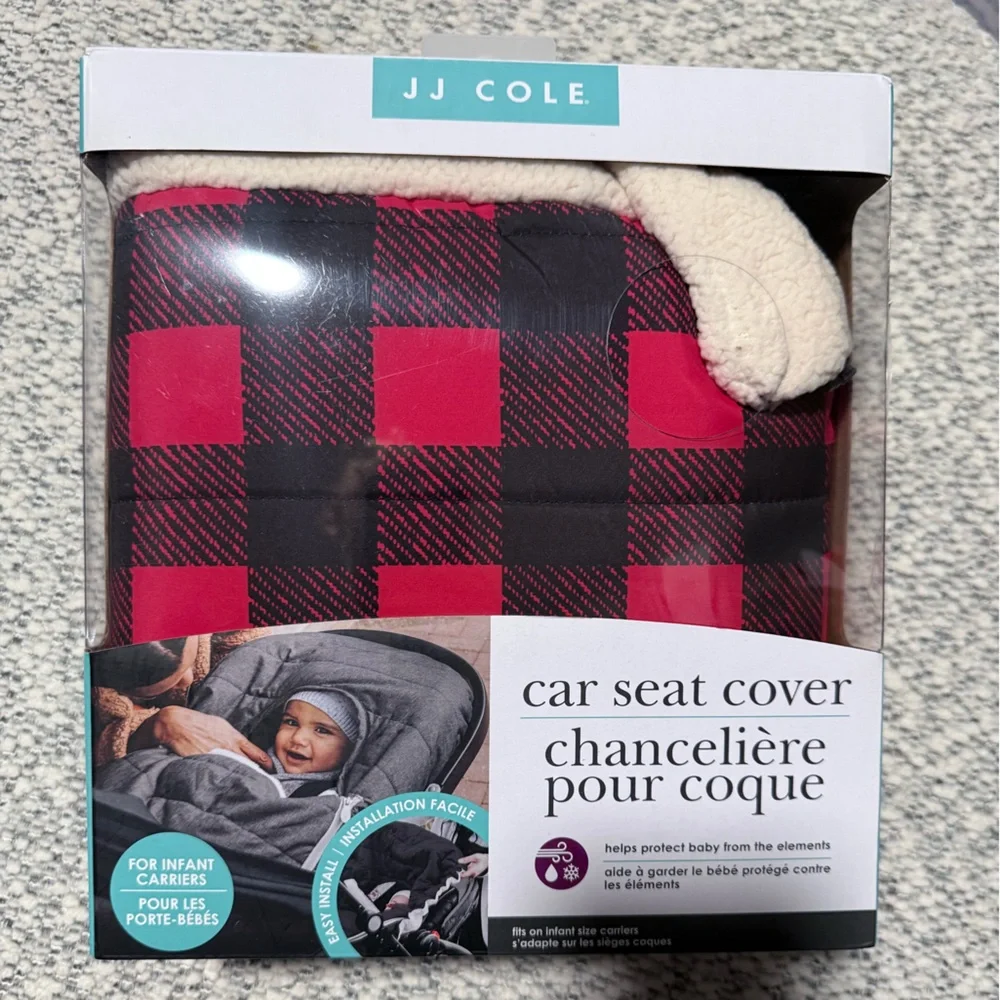 JJ Cole Car Seat Cover | Buffalo Check‎ | NWT